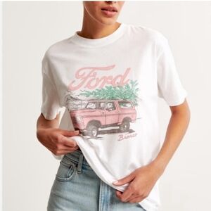 Supersoft Abercrombie & Fitch Ford Graphic Boyfriend Tee In XL